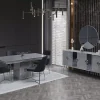 Nil Krom Yemek Odası Takımı - Nirvana Premium